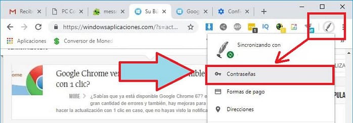 Claves Guardadas en Chrome