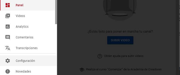 Dashboard Clásico de YouTube