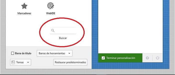 barra de direcciones en Firefox