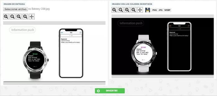 Invertir Colores de Imágenes