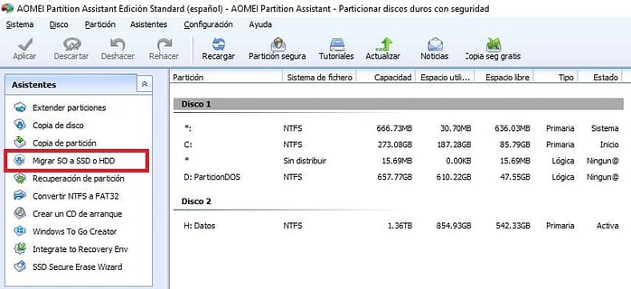 migrar Windows 10 a SSD