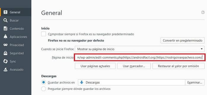 Truco Firefox copiar varias pestañas abiertas