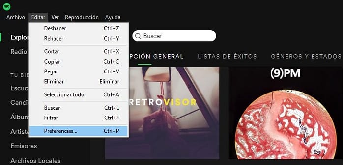 Spotify para Windows 10