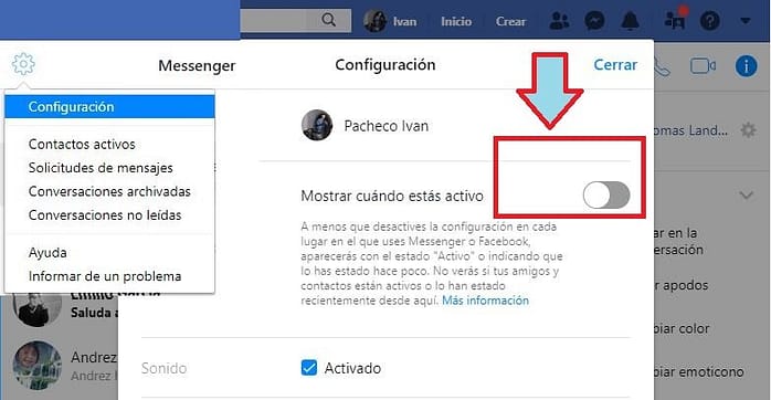 truco oculto Facebook Messenger