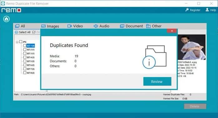 eliminar archivos duplicados