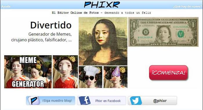 Haciendo Memes Online: Cómo usar PhiXR para editar nuestras fotos 4 PhiXR memes online