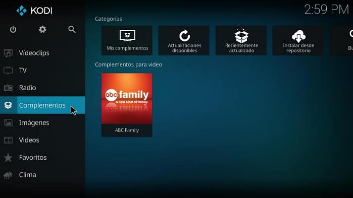 Kodi para Windows 10
