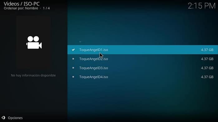 Kodi en Windows 10 para reproducir DVD