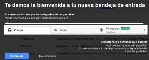 La nueva interfaz de Gmail ya es promocionada en algunos países del planeta 1 nueva interfaz en Gmail