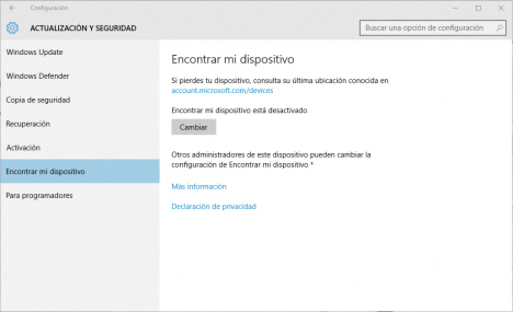 Windows 10 te ayuda a encontrar el PC en caso de robo o extravío 1 Como encontrar mi PC robado