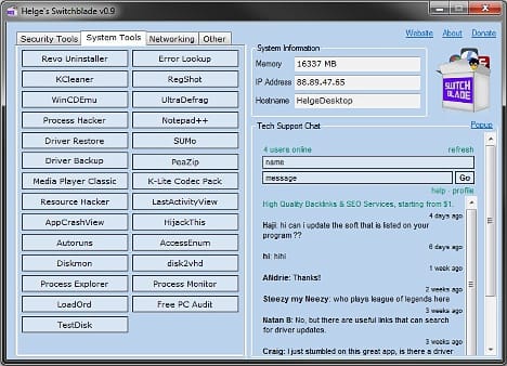 Helge's Switchblade: Reparar Windows con un Pendrive USB 5 Helge's Switchblade para reparar Windows