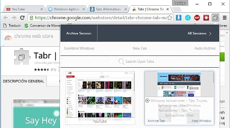 Optimizar Chrome con Tabr Optimizar Chrome con Tabr 1