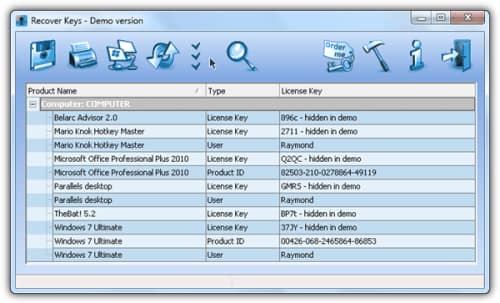 10 alternativas para recuperar números de licencias en Windows 10 Recover Keys