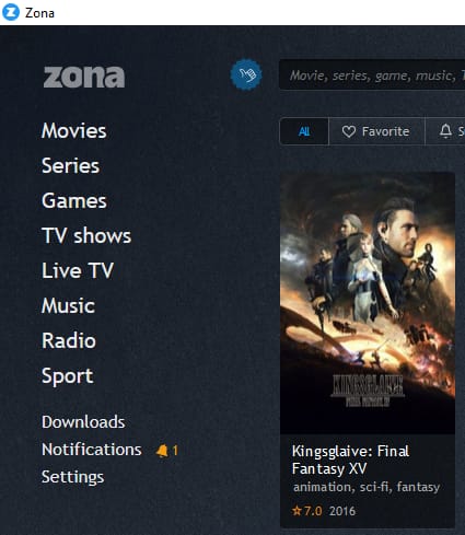Zona: Películas Online HD para ver en Windows o en la Web 1 Zona peliculas online HD gratis