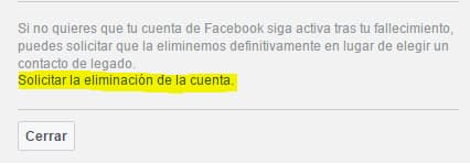 ¿Cómo eliminar tu Cuenta de Facebook antes de tu Muerte? 1 cuenta de Facebook