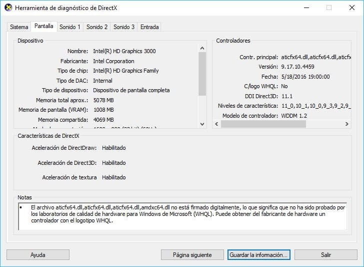 Tarjeta de Video en Windows 10: Cómo analizar su funcionamiento 2 tarjeta de vídeo Windows 10