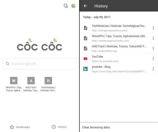 Coc Coc Browser: ¿Funciona sin problemas en Windows 10 Móbile? 6 Coc Coc Browser