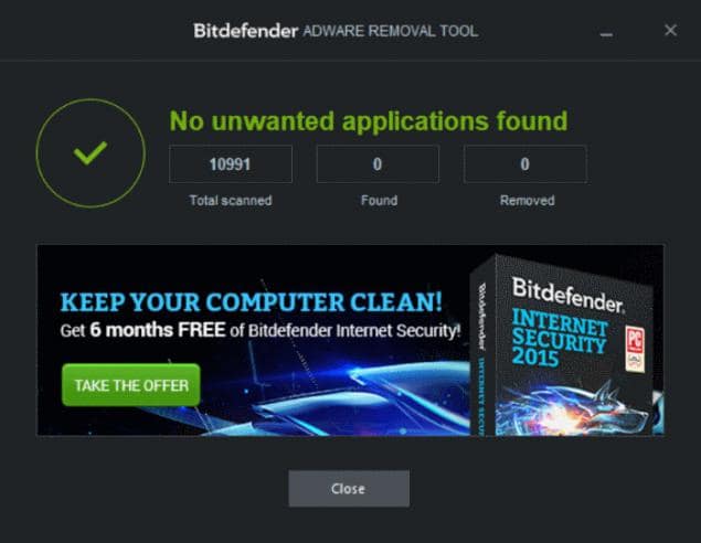 Bitdefender Adware Removal: Elimina Todo lo indeseable de Windows 10 2 Bitdefender Adware Removal