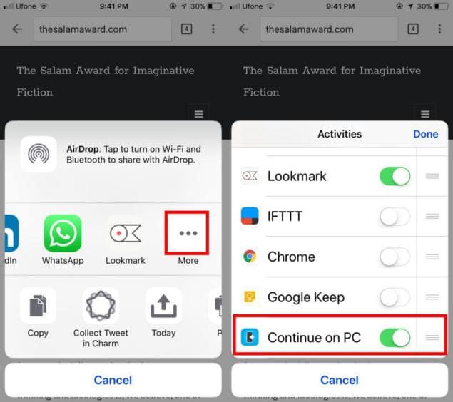 Windows 10 Fall Creators: Cómo sincronizarlo al iPhone o Android 2 Windows 10 Fall Creators con iPhone