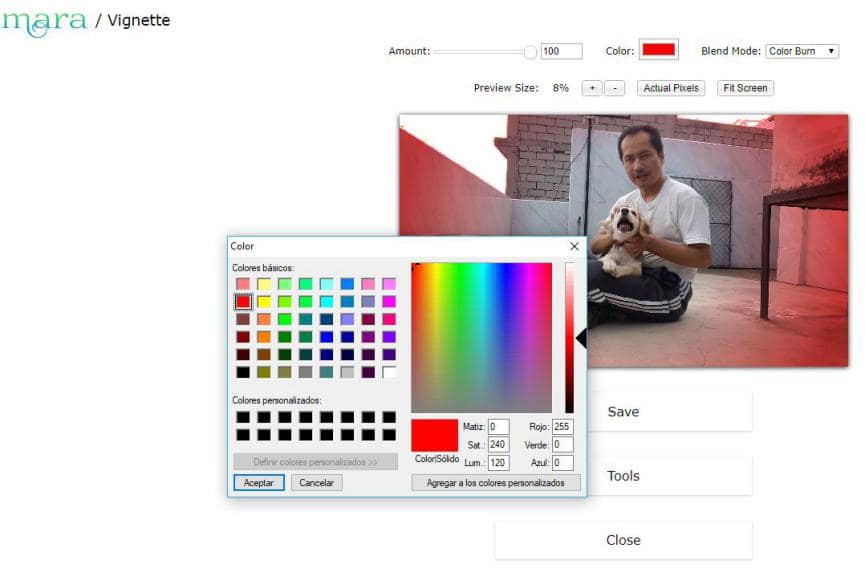 Mara Photos: Editar Foto Gratis sin instalar nada en Windows 2 mara photos con vignette