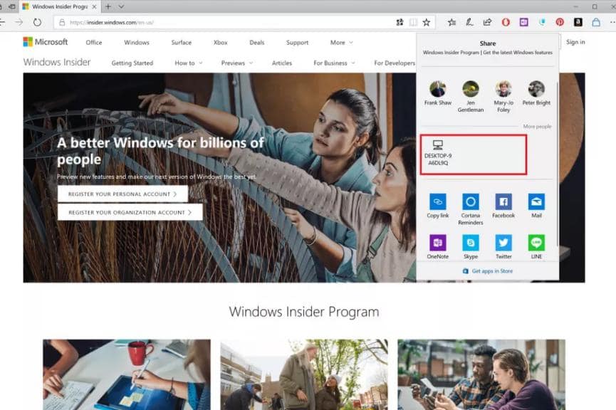 Near Share: Microsoft lo pondrá con similitudes al AirDrop de Apple 1 Near Share Apple AirDrop Windows 10