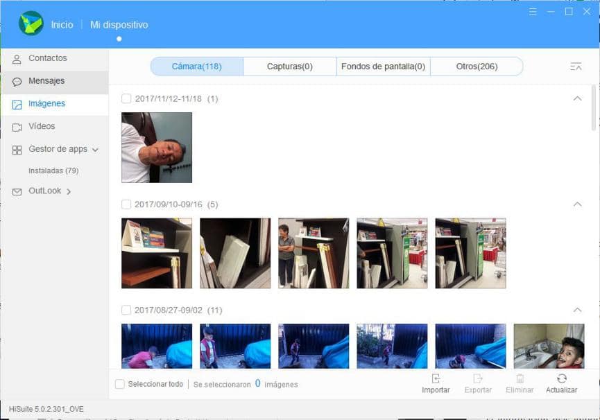 Huawei HiSuite: Recuperar Fotos de Teléfono móvil Android con Pantalla Rota 2 Huawei HiSuite pantalla android negra