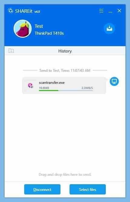 Cómo usar SHAREit para transferir archivos desde un PC a otro diferente 4 SHAREit conectar 2 PC por Wifi
