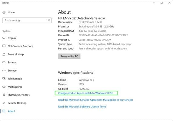 Truco para Actualizar a Windows 10 Pro en PCs con Windows 10 S 2 Truco para Actualizar a Windows 10 Pro