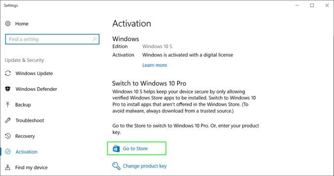 Truco para Actualizar a Windows 10 Pro en PCs con Windows 10 S 3 Truco para Actualizar a Windows 10 Pro