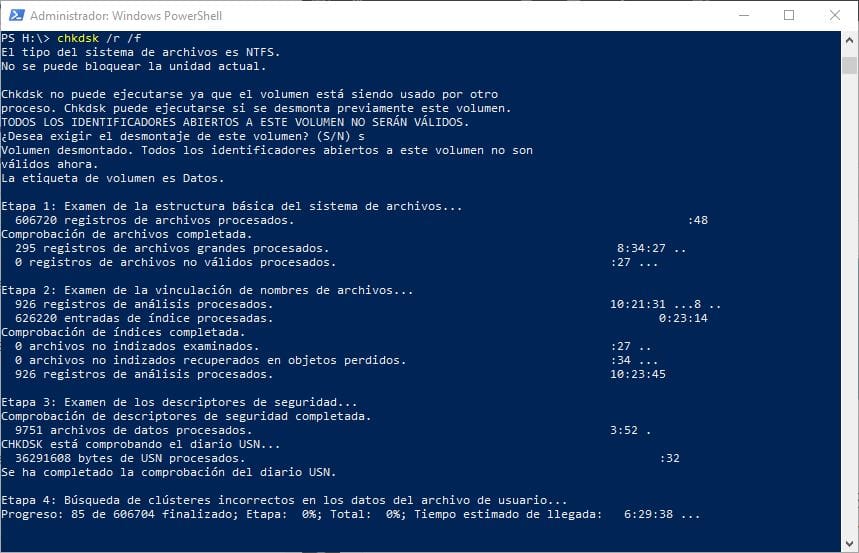 CHKDSK en Windows 10: ¿Que opciones nos ayudan a reparar un disco duro? 2 CHKDSK en Windows 10