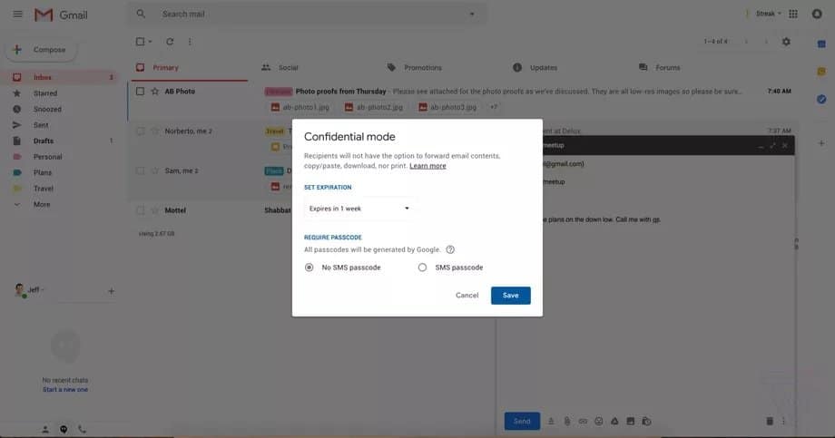 Actualización de Gmail nos ayudará a proteger nuestros correos con el "Modo Confidencial" 1 Modo confidencial actualizacion de Gmail 01
