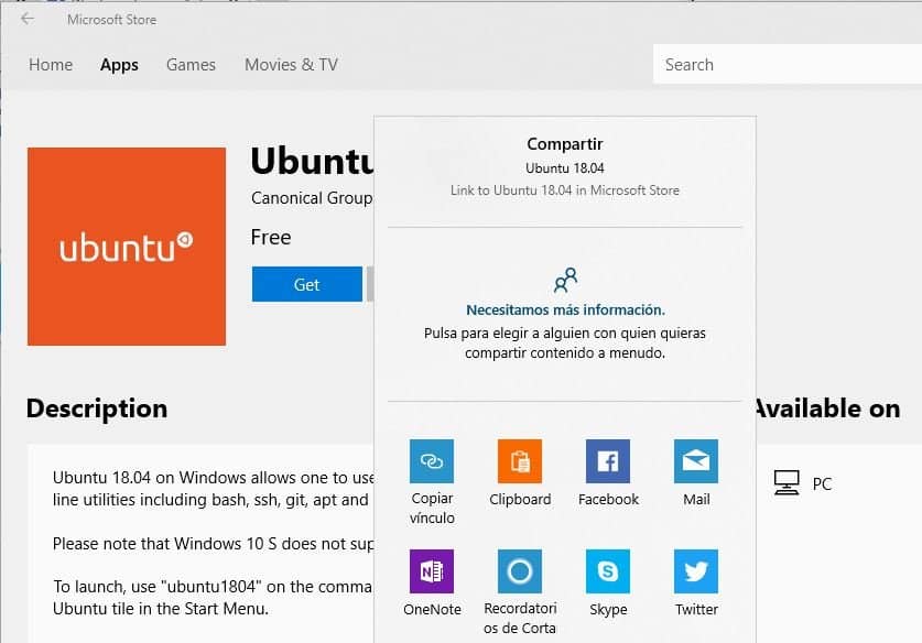 Las Aplicaciones en Microsoft Store tienen nuevas formas de Compartir 1 Compartir aplicaciones en Microsoft Store