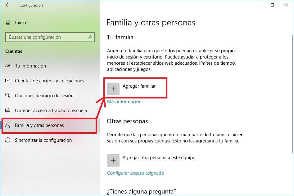 Cómo crear una Cuenta de Windows 10 para niños adicional a la del padre 2 crear una cuenta de Windows 10 para niños