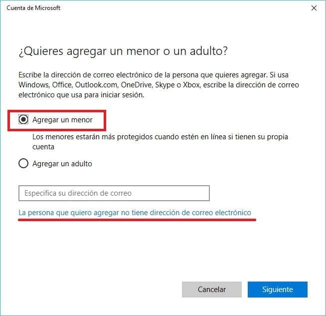 Cómo crear una Cuenta de Windows 10 para niños adicional a la del padre 3 crear una cuenta de Windows 10 para niños