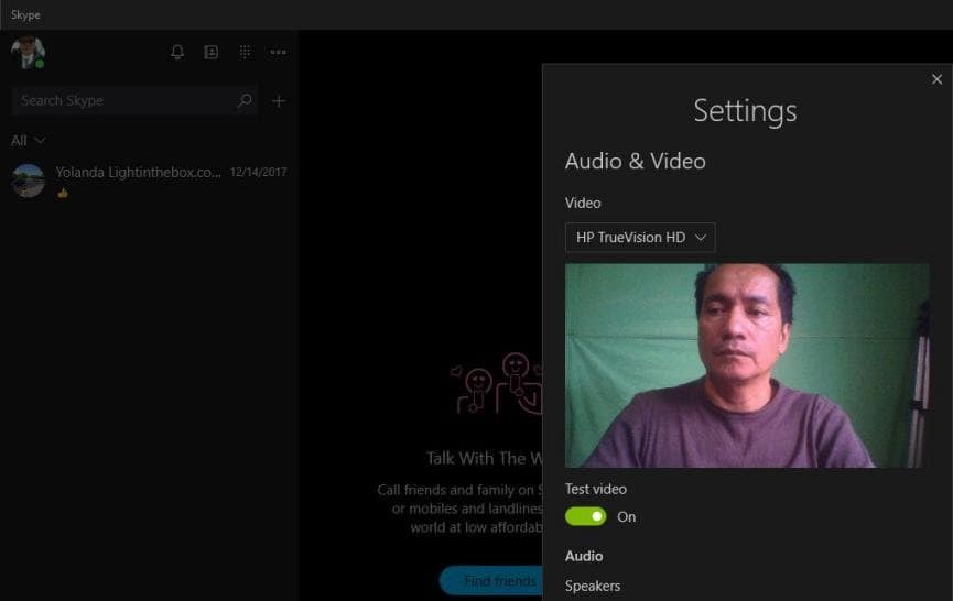 Skype en Windows 10 no reconoce la cámara: 3 Soluciones Efectivas 1 configuracion Skype en Windows 10