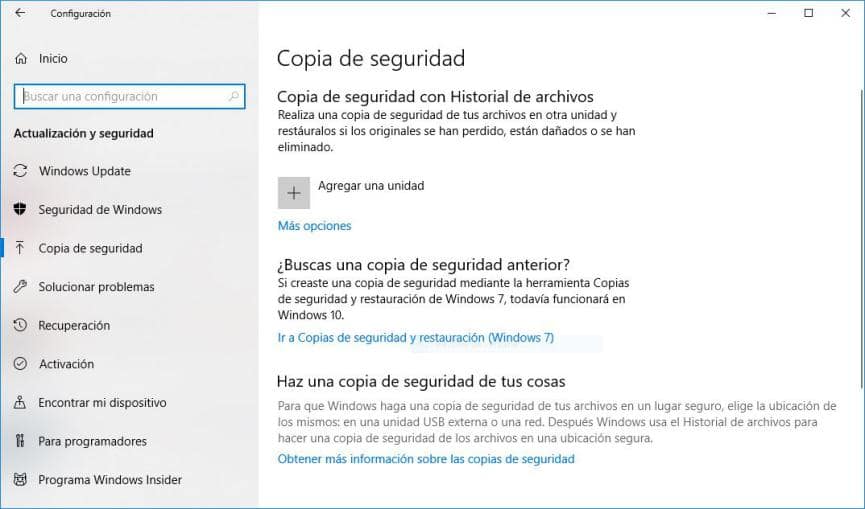 Copias de Seguridad en Windows 10: Cómo hacer Parciales y Completas 1 Copias de Seguridad Windows 10