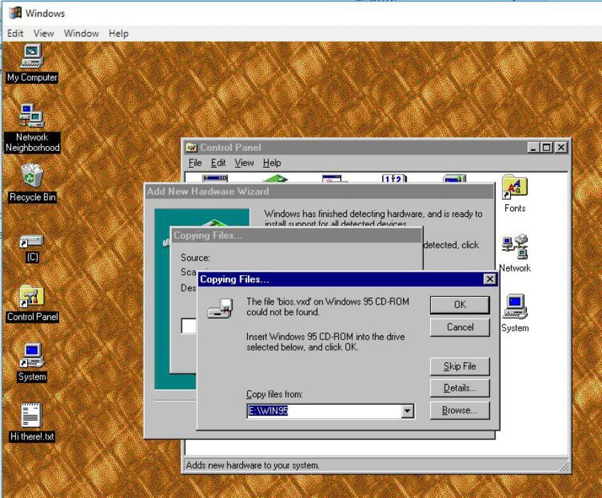 Windows 95 en Windows 10: Cómo Ejecutar la versión Retro de Microsoft 3 Instalar Windows 95 en Windows 10