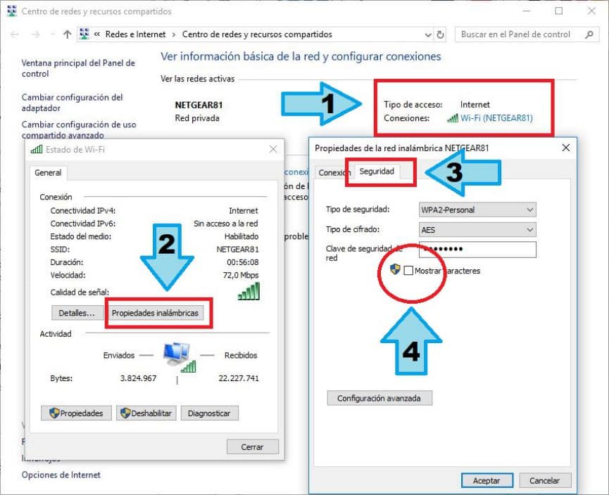 Clave Wi-Fi: Cómo descrubrirla en Windows 10 si la hemos olvidamos 3 descubrir la clave Wi-Fi en Windows 10