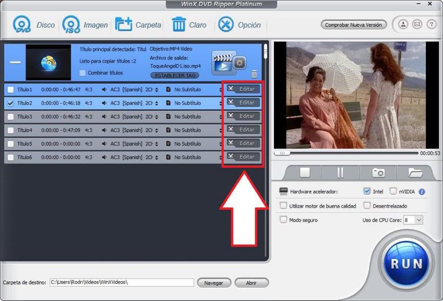 WinX DVD Ripper: Cómo convertir tus DVDs en videos para Android o iOS 4 WinX DVD Ripper