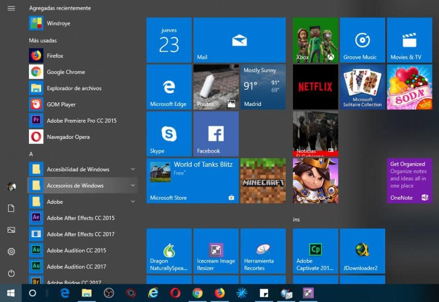 Aplicaciones Favoritas en Windows 10: Cómo agruparlas en una carpeta 1 agrupar aplicaciones favoritas en un solo lugar