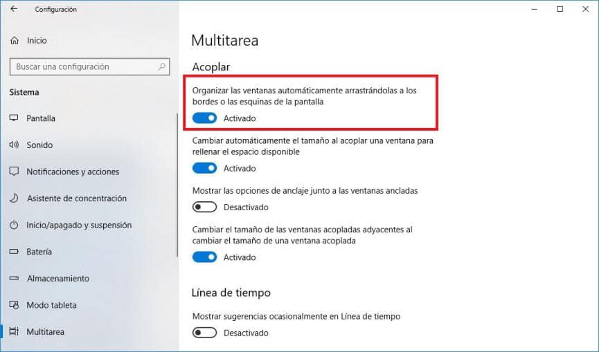 Aero Shake en Windows 10: Cómo Activar o Desactivar la función 1 desactivar Aero Shake en Windows 10