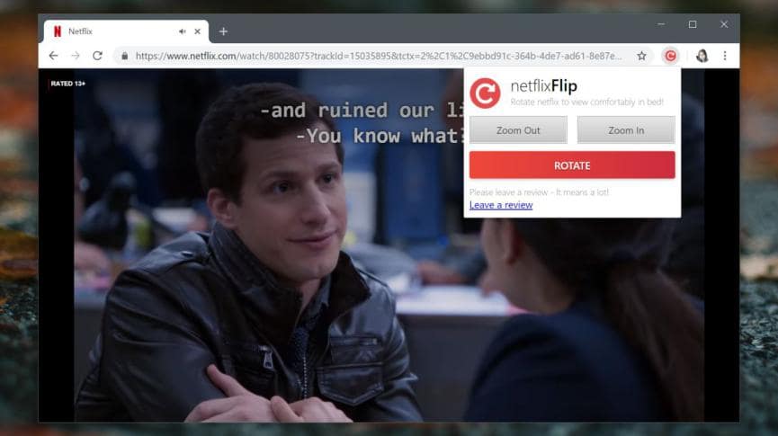 NetFlix en Chrome: Cómo rotar la imagen y hacerle un Zoom 3 NetFlix en Chrome pantallas verticales