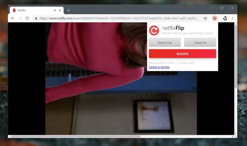 NetFlix en Chrome: Cómo rotar la imagen y hacerle un Zoom 4 NetFlix en Chrome pantallas verticales