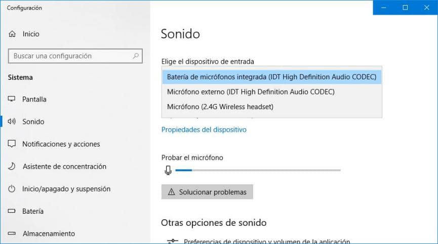 Configuración de Audio en Windows 10: Vieja y Nueva Interfaz 2 Configuración de Audio Windows 10