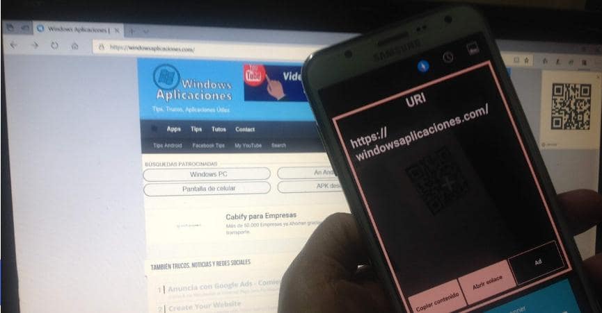 Add-On QR para Edge: Cómo usarlo para Webs del PC en el SmartPhone 6 Add-On QR Edge