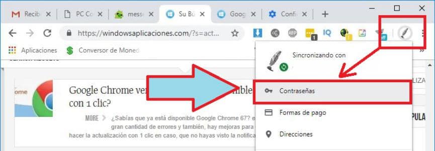 Claves Guardadas en Chrome: Google cambia de lugar su Ubicación 1 Claves Guardadas en Chrome