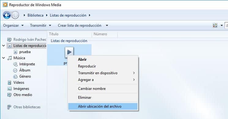 Listas de Reproducción Windows Media Player: Cómo Exportarla a otro PC 1 Listas de Reproducción windows media player