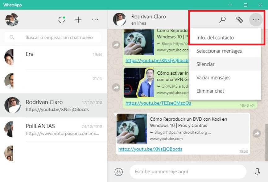 Bloquear Contactos WhatsApp: Cómo Hacerlo desde el PC con Windows 1 bloquear contactos whatsapp en windows
