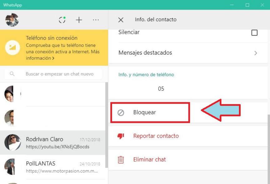 Bloquear Contactos WhatsApp: Cómo Hacerlo desde el PC con Windows 2 bloquear contactos whatsapp en windows