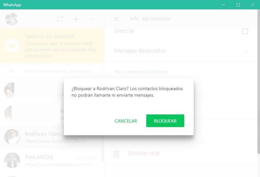 Bloquear Contactos WhatsApp: Cómo Hacerlo desde el PC con Windows 3 bloquear contactos whatsapp en windows